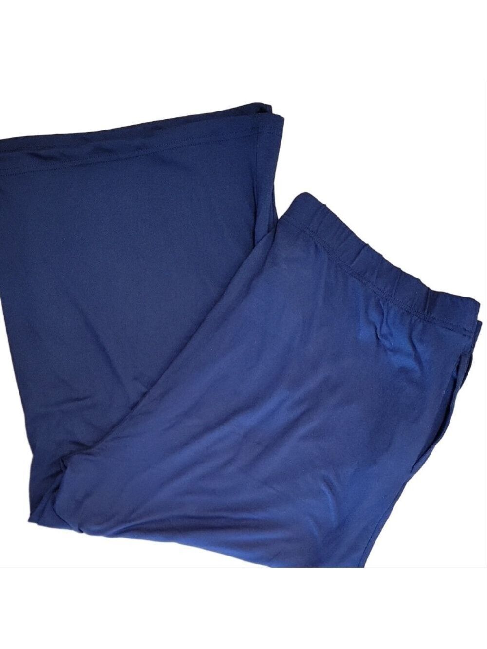 Berkley Jensen Navy Blue Wide Leg Pull-On Pants Size XXL EUC